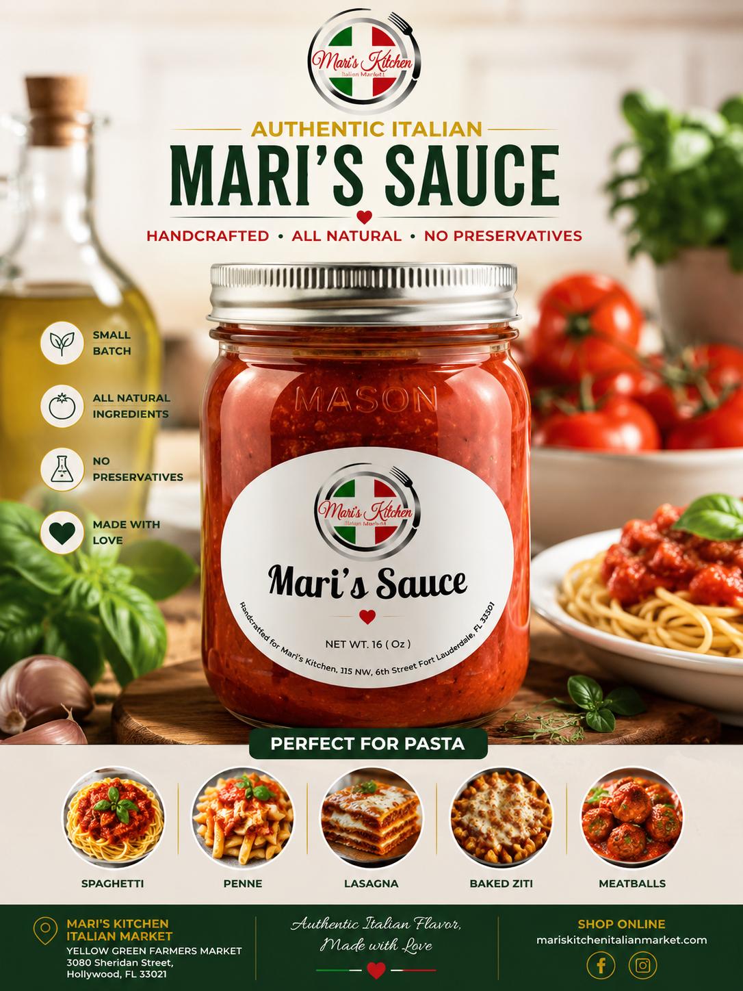 Mari's Sauce ( 16 oz )