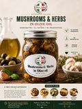 Mushrooms and Herbs in Olive Oil