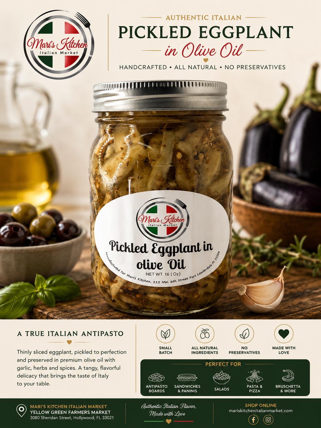 Pickled Eggplant in Olive Oil
