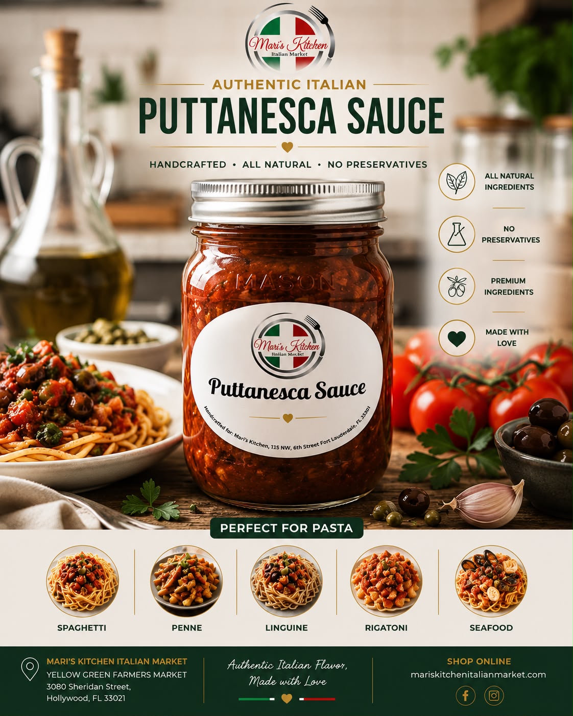 Puttanesca Sauce ( 16 Oz )